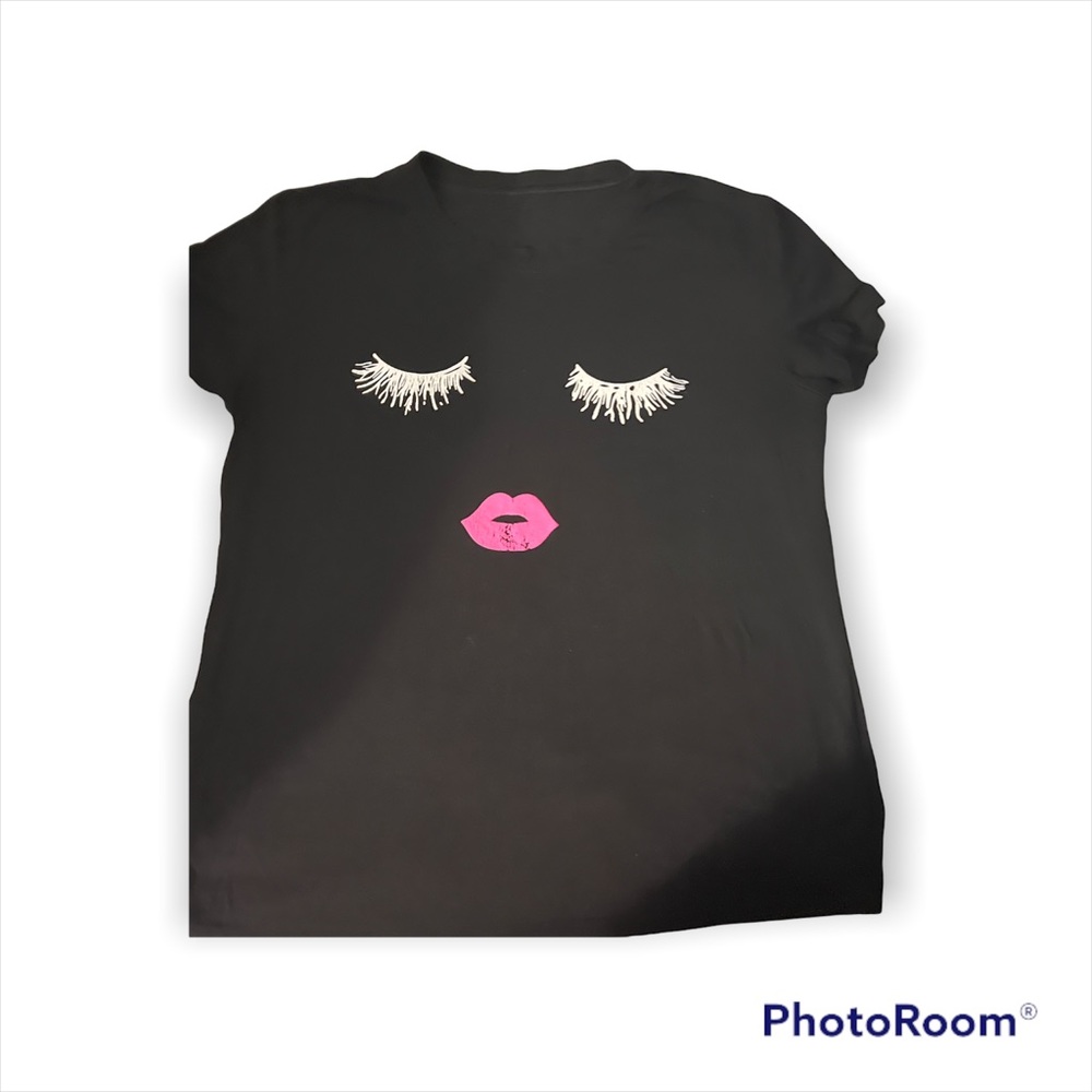 Pink Lips and Lash Shirt